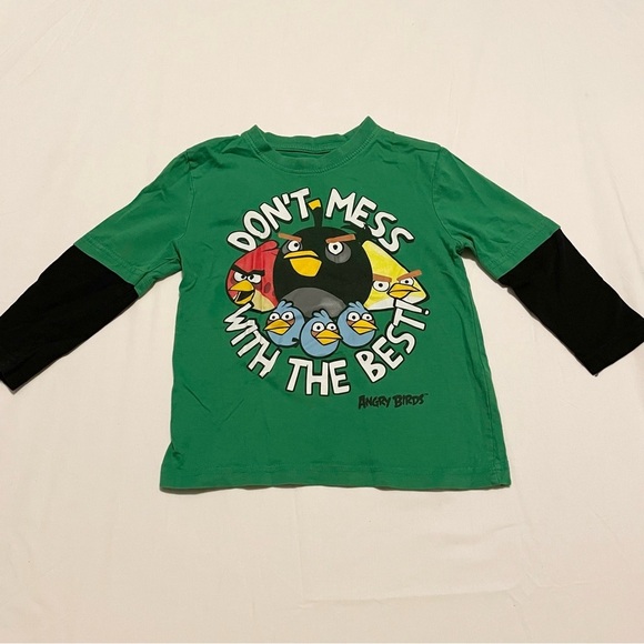 Angry Birds Kids Long Sleeve Shirt Size 4 - Picture 1 of 16